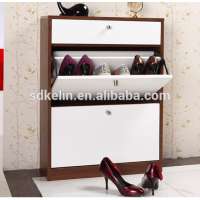 One drawer and two doors wooden shoe cabinet