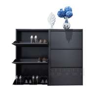 Shoe Cabinet Rack K/D Metal Shoe Tower Organizer Cabinet Design