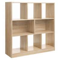 Wooden Free Standing Bookshelf Storage Unit