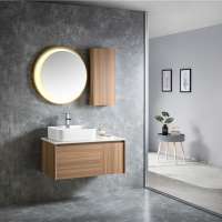 New Design Bathroom Cabinet With Artificial Stone Countertop Best Quality Bathroom Vanity PVC Bathroom Furniture