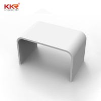 Bathroom Stationary Shower Seat Chair Stool Solid Surface Shower Bath Stool Shower Seat Sitting Stool