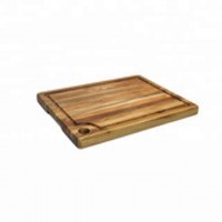 Teak solid wood cutting board with round hanger