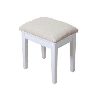 Home Use KD Knocked Down Wooden Chair Makeup Stool