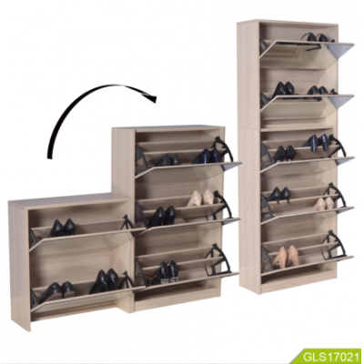 Multi-functional storage cabinet with 5 drawers and 2 doors