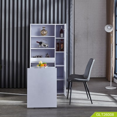 Wooden storage cabinet for living room and kitchen