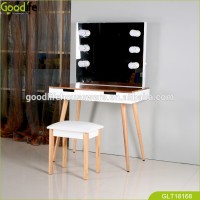 Makeup Mirror Vanity with 6 LED Light Bulbs Dressing Table