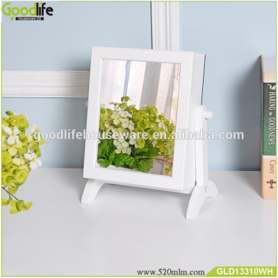 Chinese Guangdng Mini wood jewelry cabinet with mirror for kids