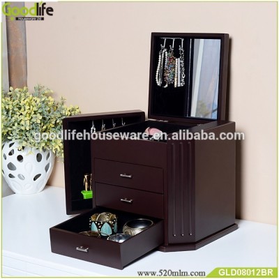 Manufacturing cosmetic organizer wooden makeup organizer