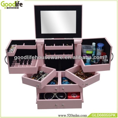 Luxury Deluxe Wood Cosmetic Box & jewelry cabinet