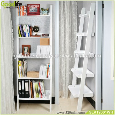 Home furniture high quality wooden Ladder Shelve book shelf