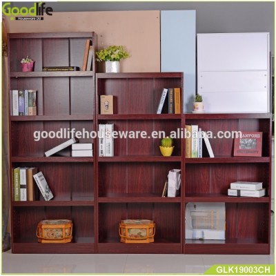 wooden storage giant bookshelf set with 5 layer, 4 layer, 3 layer with plenty of space for storage