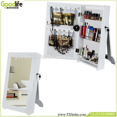 Goodlife Photo frame style wooden makeup mirror