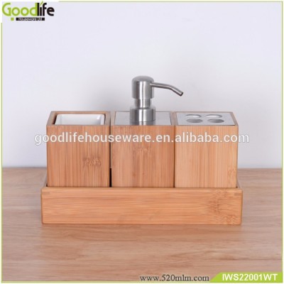 bamboo sets of bathrooms are commonly used