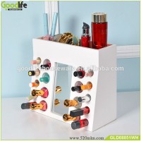 Wooden nail polish bottle display racks makeup sets