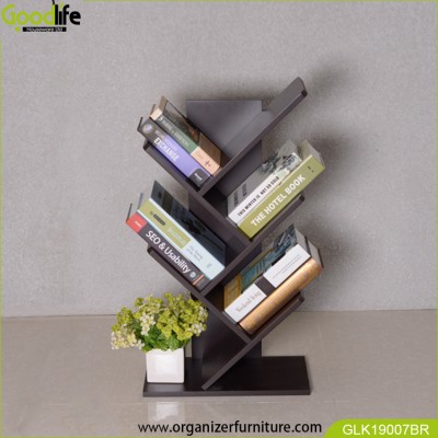 Space saving wooden tree bookshelf ship from USA