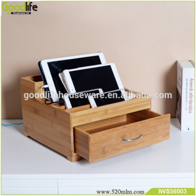 New arrival bamboo mobile phone display cabinet