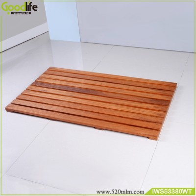 Anti-slip bath mat wooden waterproof floor mat for home or hotel use waterproof with factory price