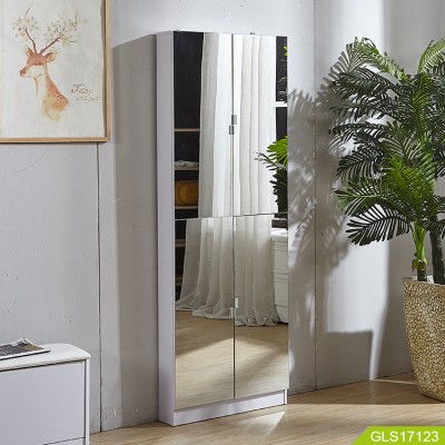 Wholesales wooden mirror shoe cabinet inside active laminate for storage modern newly design.