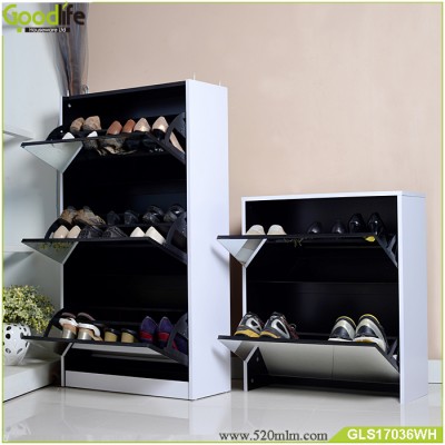 3+2 luxury wooden shoe cabinet two in one